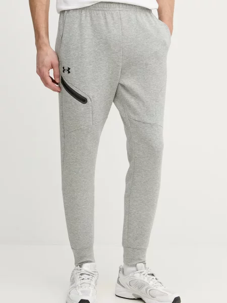 Spodnie Under Armour Unstoppable Fleece mod gray/black szare