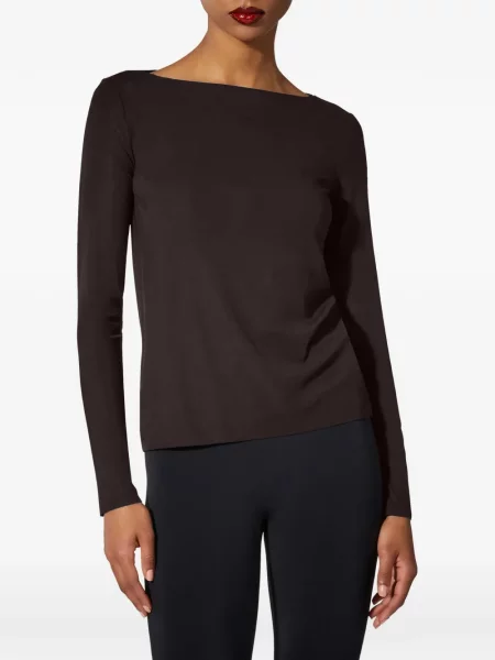 Lung tricou Wolford maro