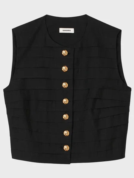 Жилет Sandro чорний