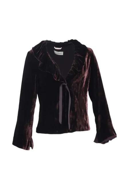 Geacă Max Mara cu funde roșu