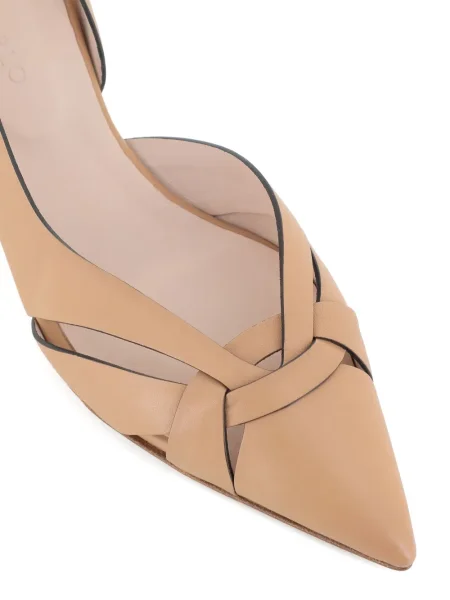 Pantofi cu toc Del Carlo din piele slingback