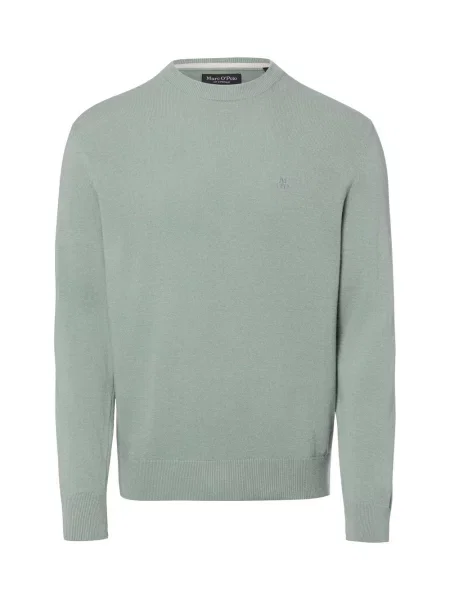 Marc O'Polo sweter z dzianiny z domieszką wełny owczej Mężczyźni M zielony