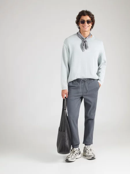 JACK & JONES Nohavice JPSTGORDON DYLAN tmavosivá