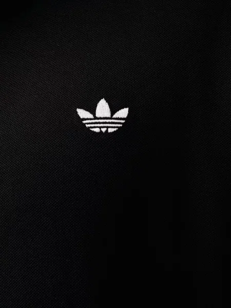 Adidas Originals тениска с яка мъжка от Trefoil Essentials черно