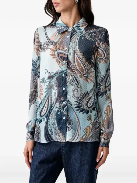 Πουκάμισο Guess με σχέδιο paisley μπλε