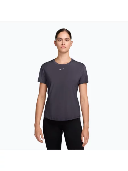 Дамска тениска Nike One Classic Dri-Fit SS gridiron/white бяло