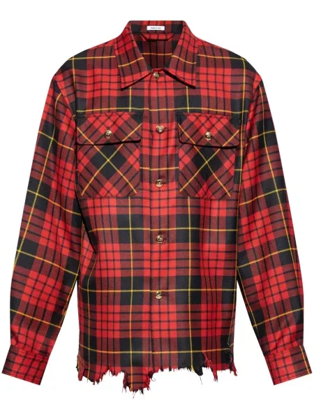 Košile Alexander Mcqueen s oděrkami červená