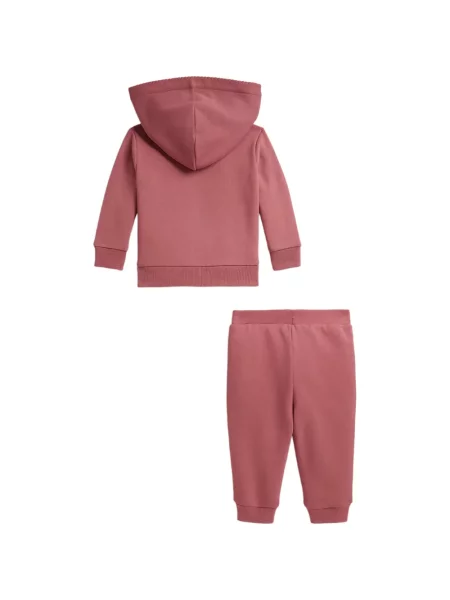 Bluza z kapturem dziecięca Polo Ralph Lauren różowa