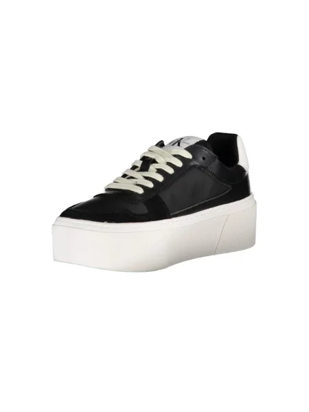 Sneakersy Calvin Klein skórzane czarne