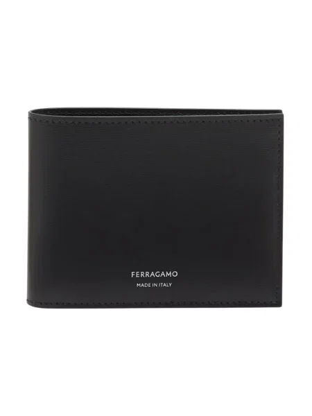 Portfel Salvatore Ferragamo skórzany klasyczny czarny