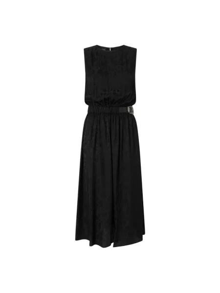 Sukienka midi Pinko do kolan garniturowa czarna