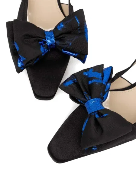 Pantofi cu toc Custommade slingback negru