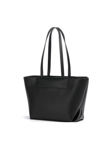 Shopper kabelka Armani Exchange z ekologickej kože čierna