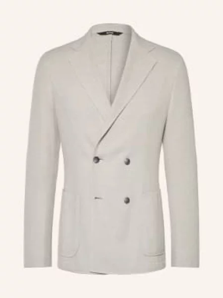 Boss Marynarka Z Jerseyu Hanry Slim Fit grau szara