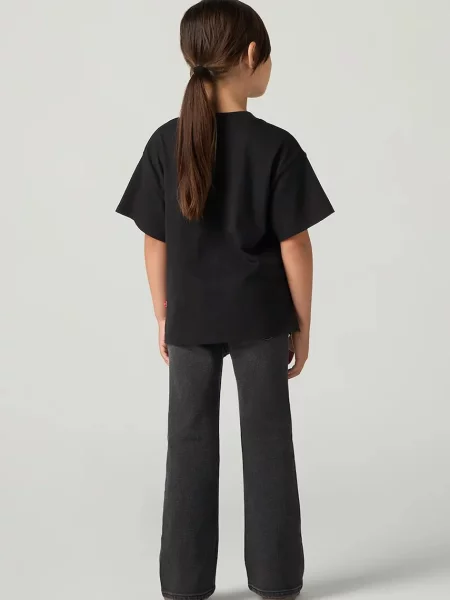 Levi's дънки flare за деца HIGH RISE FLARE JEAN черно