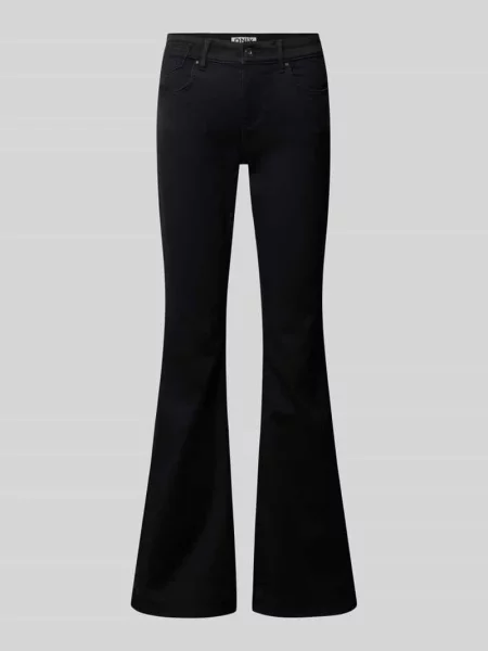 Jeansy regular bootcut z retro rozszerzaną nogawką Only czarne