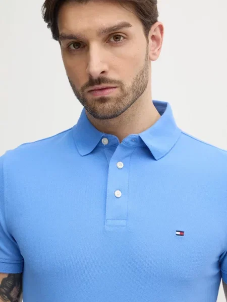 Polo Tommy Hilfiger vijolična