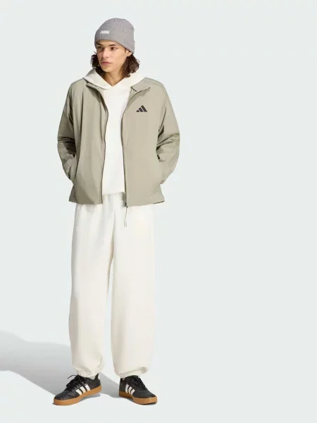 Свитер Adidas в полоску зеленый