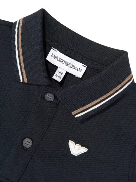 Koszulka polo dziecięca Emporio Armani niebieska