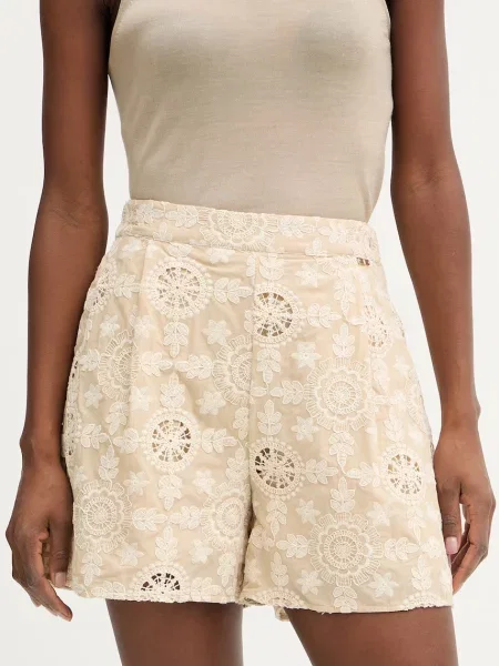 Fracomina szorty eleganckie beżowe