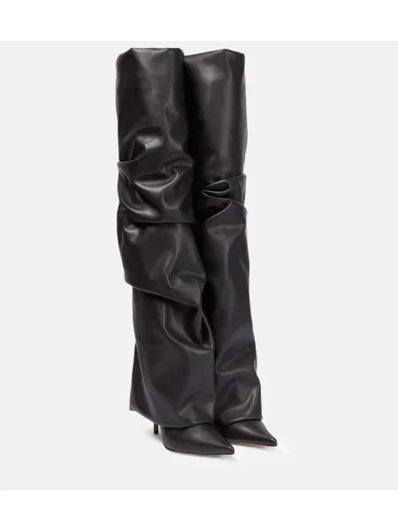 Botki Alexandre Vauthier skórzane czarne