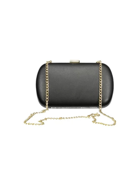 Lniana kopertówka Valentino Bags czarna
