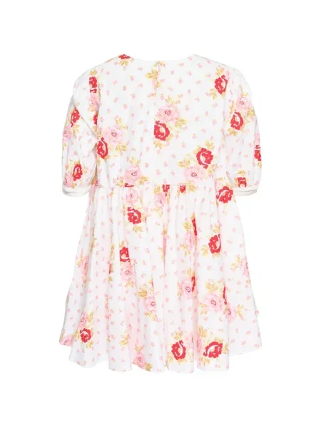 Rochie Ashley Williams cu model floral cu imagine alb