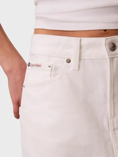 Джинсовая юбка Calvin Klein Jeans белая