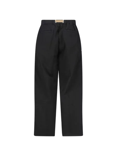 Pantaloni White Sand plisate alb