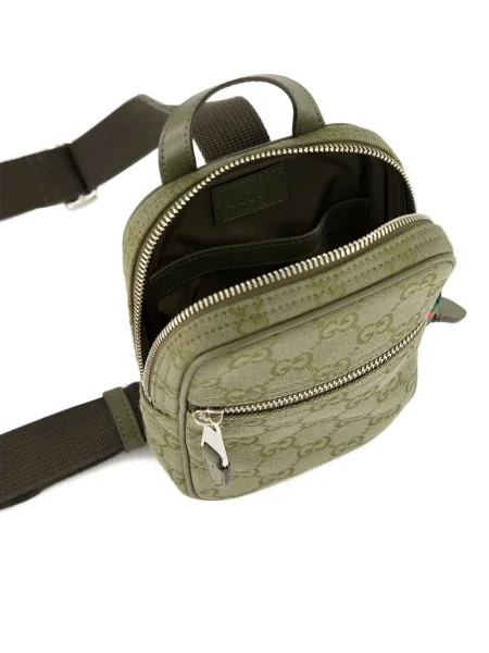 Geantă Gucci din canvas verde