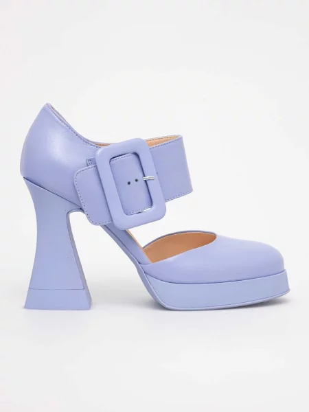 AGL pantofi de piele JANIS albastru