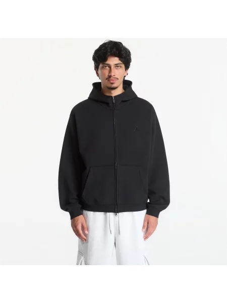Hanorac cu glugă Jordan din fleece negru