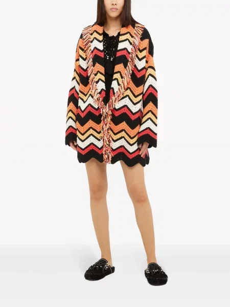 Cardigan Alanui tricotate portocaliu