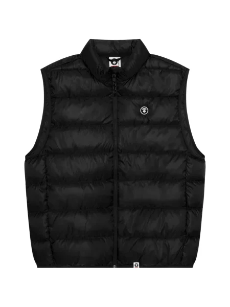 Matlasat vestă Aape By A Bathing Ape cu autograf negru