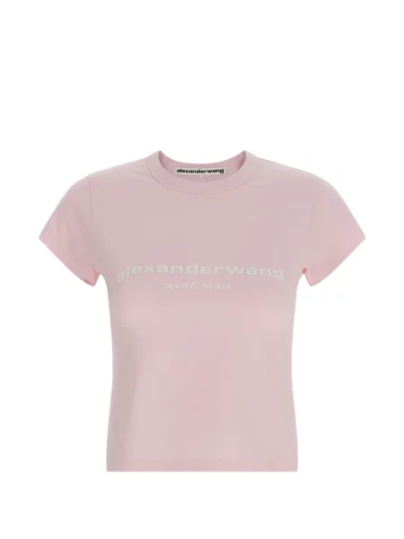 Tricou Alexander Wang cu autograf roz