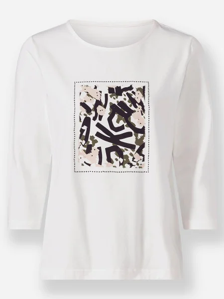 Heine Tricou negru alb