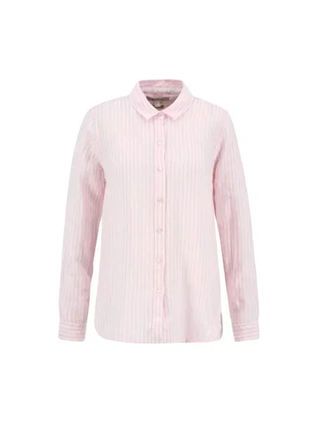 Lniana koszula Barbour różowa