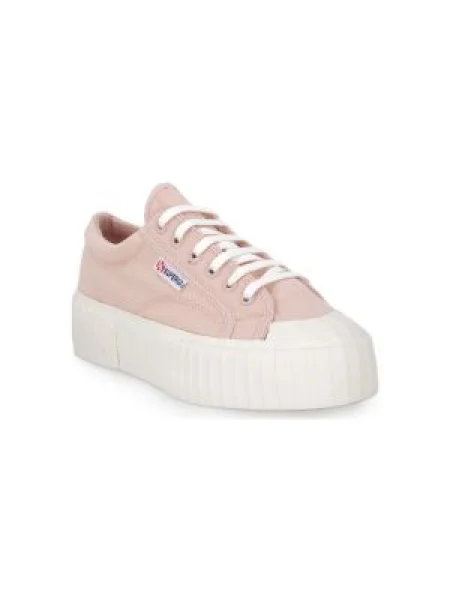 Pruhované tenisky Superga na platforme