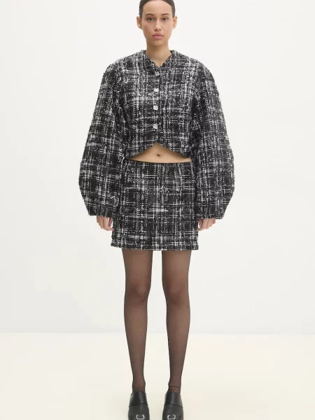 Спідниця Rotate Boucle Mini mini олівець чорний