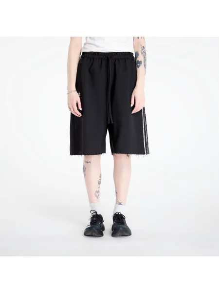 Pantaloni scurți Sport Uniform Raw Cut 3 Stripes Shorts Black M negru