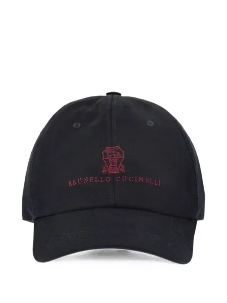 Șapcă Brunello Cucinelli cu broderie negru