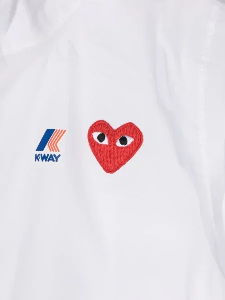 Kurtka dziecięca Comme Des Garcons Play biała