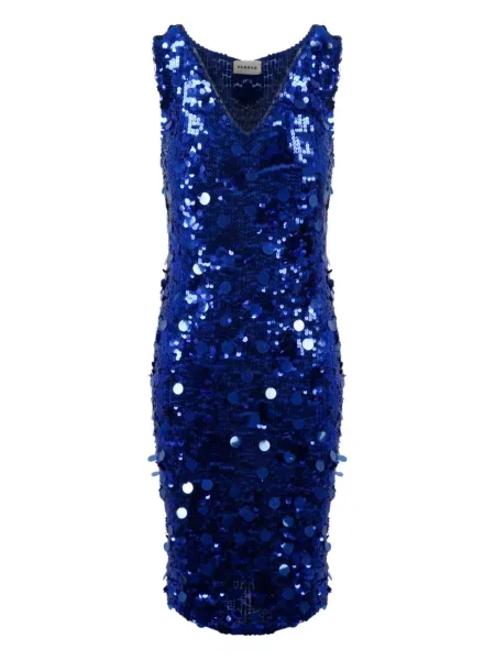 Rochie P.a.r.o.s.h. cu paiete de costum albastru