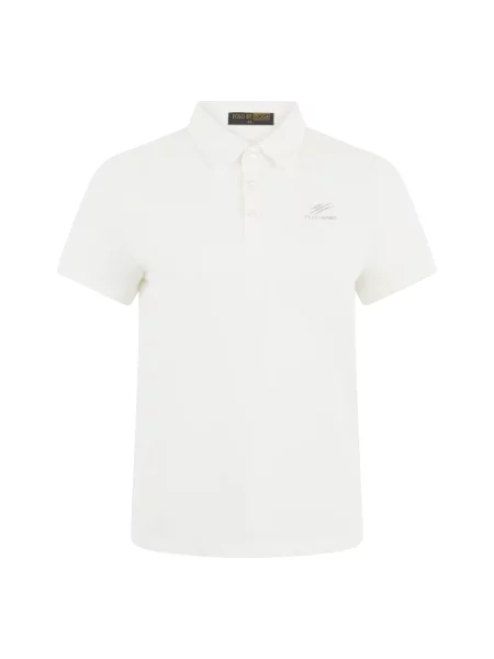 Polo Plein Sport z nadrukiem białe