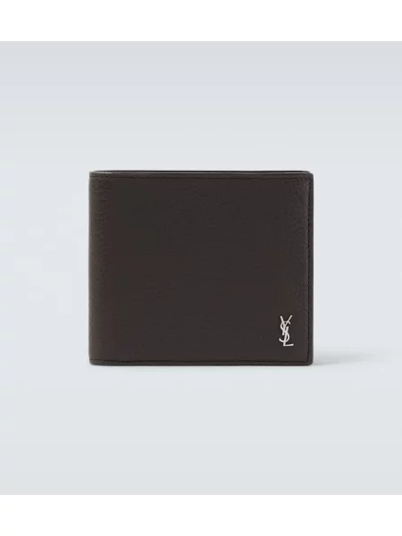 Portofel Saint Laurent din piele maro