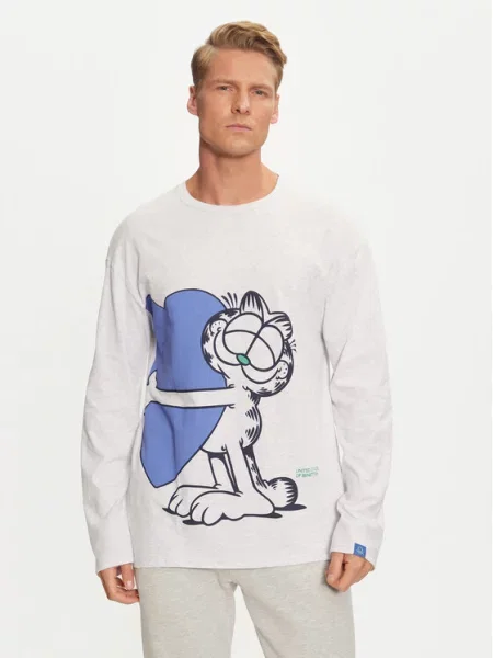 Zgornji del pižame United Colors Of Benetton siva