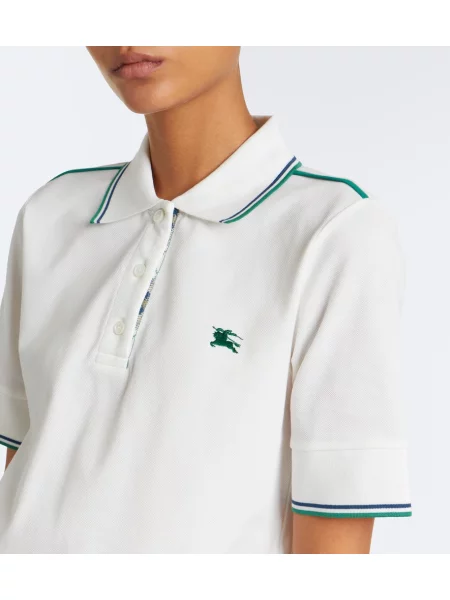 Tricou polo Burberry alb