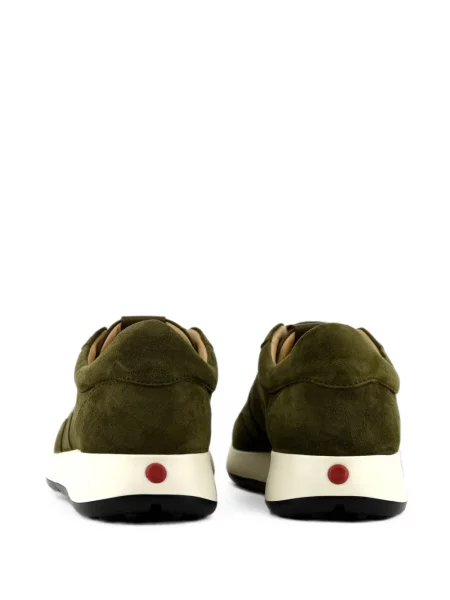 Sneakerși Tod's din piele de căprioară verde