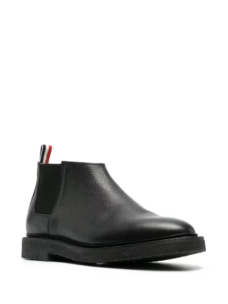 Botine chelsea Thom Browne negru