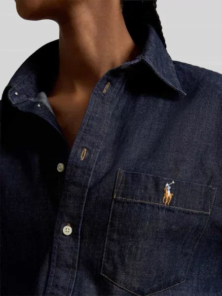 Bluzka koszulowa o kroju relaxed fit z czystej bawełny Polo Ralph Lauren